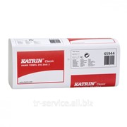 Листовые бумажные полотенца Katrin Classic Zig Zag, V-укладка - 20 пач/уп, 150 л/пач, 2 слоя фотография