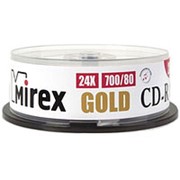 Компакт диск CD-R 700мБ Mirex Голд в тубе 25 шт. фото