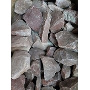 Камень для бани малиновый кварцит колотый 40*80 мм 10 кг