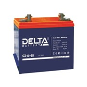 Аккумуляторная батарея DELTA GX 12-55 (12В, 55Ач, GEL)