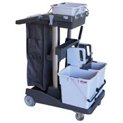 Тележка уборочная VILEDA “ВолеоПро“, ведра 2х25 л, 2х6 л, вертикальный отжим, чехол для мусорного мешка на 70 фото