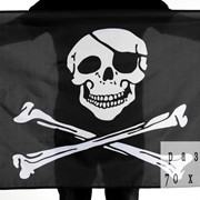 Байкерский флаг “Пират“ 70x105 см фото
