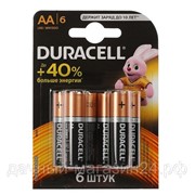 Батарейка Duracell Basic LR06(AA) BL6 Цена за 6шт. фотография