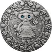 Зодиак. Дева - серебряная монета (Беларусь) фотография