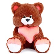 Мягкая игрушка «Медведь Романтик» с сердцем, МИКС фото