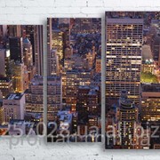 Модульна картина на полотні Нью-Йорк. Манхеттен код КМ100130-072-2 фото