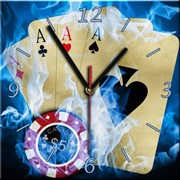 Настенные часы YouClock покер фотография