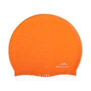 Шапочка для плавания Nuance Orange, силикон, детский фото