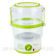 Пароварка электр SAKURA 500Вт 5л, бел/зел, SA-7213GR фото