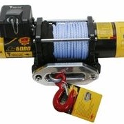 Лебедка автомобильная электрическая T-Max ATW-6000 Performance 12В с синтетическим тросом фото