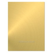 Металлическая пластина 15х20 см (цвет золото) фото