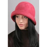 Женская шляпка Wol'ff из чешского велюра красная фото