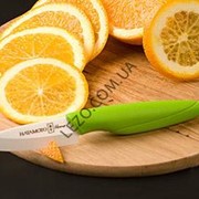 HC070W-GRN Нож для чистки овощей керамический 70мм, зеленая рукоять, Hatamoto Home