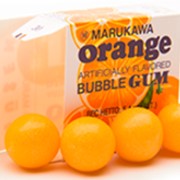 Жевательная резинка Marukawa со вкусом апельсина 5,4 гр., (4 шарика по 1,35 гр.) фото