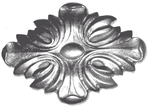 чугунные накладки. литые изделия из чугуна. литая накладка (1737) 28 см. литые изделия из чугуна. литые декоративные элементы.