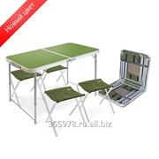 Складной стол влагостойкий + 4 стула (арт. ССТК2) фото