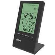 Метеостанция комнатная Ritmix CAT-040 гигрометр, часы-будильник,символ комфорности погоды ,сьёмная подставка ,чёрная фотография