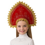 Аксессуар для праздника Батик Кокошник Боярушка детский фото