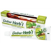 Зубная паста Dabur Herb’l Neem (ним) 150 гр. в комплекте с зубной щеткой