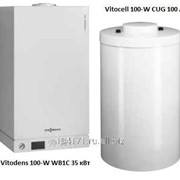 Котел Vitodens 100-W WB1C 35 кВт + Бойлер Vitocell 100-W CUG 100 л WB1C466