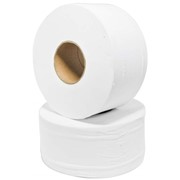 Туалетная бумага Jumbo Alba, белая, двухслойная фото