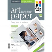 ColorWay ART глянцевая фотобумага “магнитная“ 690гр, А4, 5 листов (PGA690005MA4) фото