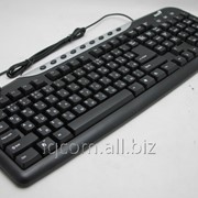 Клавиатура USB Genius KB-08X черная проводная RU/EN/KK фото