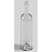 Бутылка из прозрачного стекла КПМ-31-750-МС