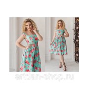 Цветочное летнее платье 10815 фото