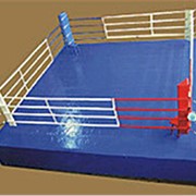 Ринг боксерский 6х6 м на помосте 7,5х7,5х0,8м (монтажный размер 7,5х7,5м) фото