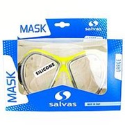 Маска для плавания Salvas Phoenix Sil Mask арт.CA520S2GYSTH р.Senior, серебристо/жёлтый фото