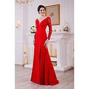 Вечернее платье красное V822 фото