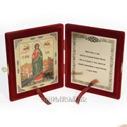Складень, икона св. мц. Иулии, Юлии с молитвой фото