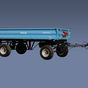 Прицеп тракторный ПТС-4 грузоподъемностью 4 тн для перевозки различных грузов. Небольшая погрузочная высота, система закрывания и открывания бортов удобна в использовании, пр-во Ровносельмаш, Украина фото