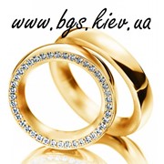 Обручальное кольцо из желтого золота фото