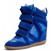 Кроссовки сникерсы Isabel Marant синяя замша фото