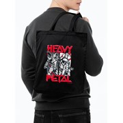 Холщовая сумка Heavy Metal, черная фото