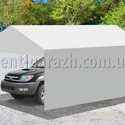 Быстровозводимый тент-ГАРАЖ для стоянки автомобиля из ПВХ ткани фото