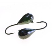 Мормышка вольф. капля TAKEDO Wolf Pro Rakka ( d 5 мм, 2гр, крючок №12, цвет черный) фото