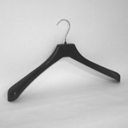 Вешалка плечики для одежды пластиковая 350 мм, черная. R-35. фото