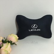 Подушка подголовник Lexus черная