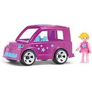 Городской розовый автомобиль с водителем игрушка 17 см (33220EF-CH) фото