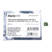 CB382A EuroPrint чип для картриджа HP CLJ CP6012, 6015; CM6030, 6040, Жёлтый фото