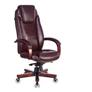 Кресло руководителя Бюрократ T-9923WALNUT/BLACK черный кожа фото