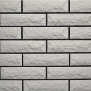 Кирпич Скала 2 серый на белом цементе фото