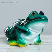 Копилка “Лягушка“, глянец, зелёный цвет, 18 см фотография