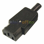 Разъём сетевой компьютерный 3 pin (мама-гнёзда) на провод фото