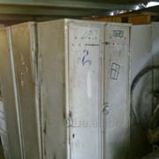 Шкаф для бытовки железный 2-х секционный фото