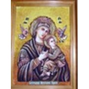 Икона из янтаря “Пресвятая Богородица“ фото