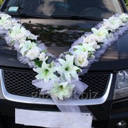 Украшение свадебного автомобиля - лента на капот \“Королева\“ фото
